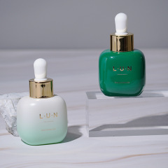 Cosmetic glass packaging 30ML essence bottle short fat essential oil sub-bottle dropper bottle original liquid sub-bottle