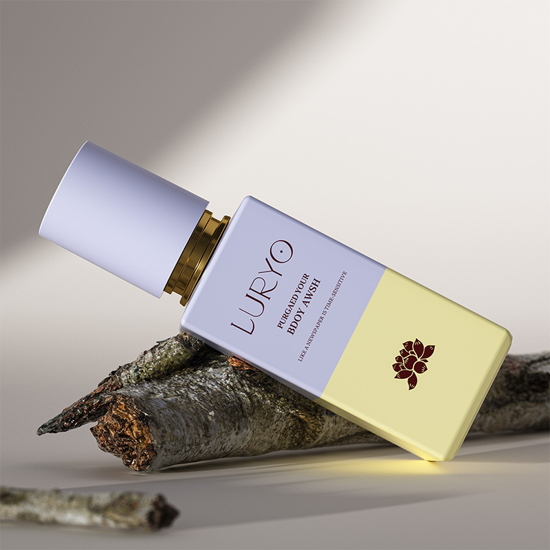 30ML single product liquid foundation glass bottle packaging material two-color process essence liquid sub-bottle 50ML original liquid empty bottle