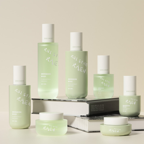 High-quality glass packaging 150ML spray lotion pump New round bottle 20ML essence foundation glass bottle