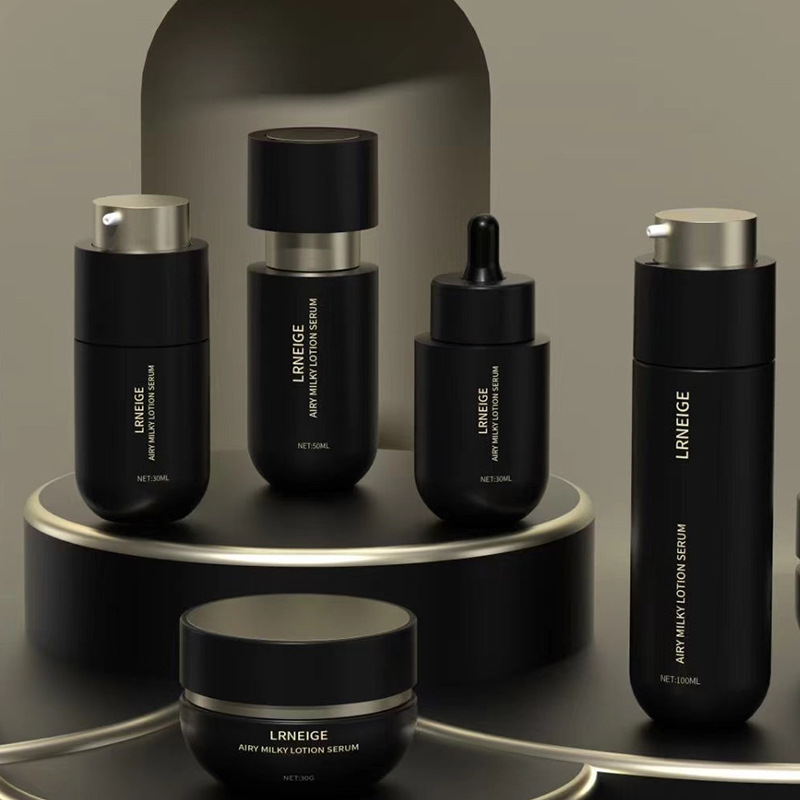 Set series High-end skin care glass bottle 120ML100ML water bottle 100G mask bottle 30G cream bottle