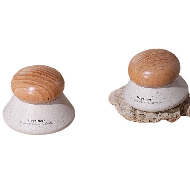 Solid wood accessories new special-shaped bottle 120ML toner 30ML foundation liquid glass bottle new process imitation stone sprinkle