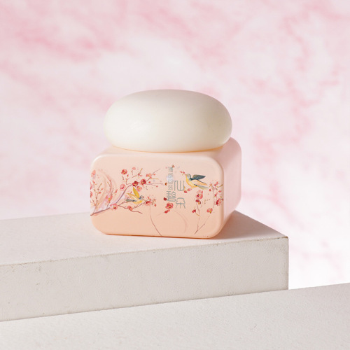 50g cream packaging bottle face cream bottle cosmetic glass packaging material oval high-end 30g flat face cream glass packaging material