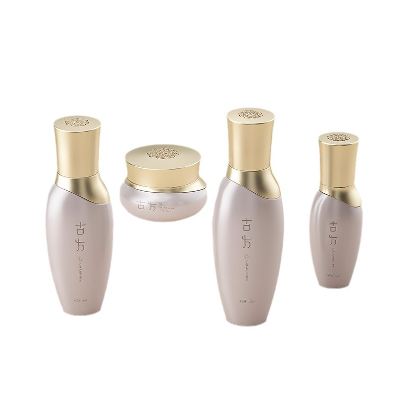 Elegant ancient style glass bottle palace style cosmetics lotion bottle essence bottle cream bottle Korean style glass bottle