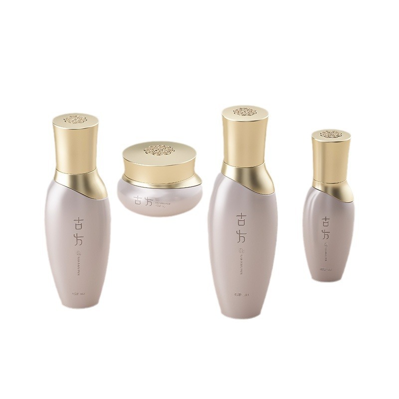 Elegant ancient style glass bottle palace style cosmetics lotion bottle essence bottle cream bottle Korean style glass bottle