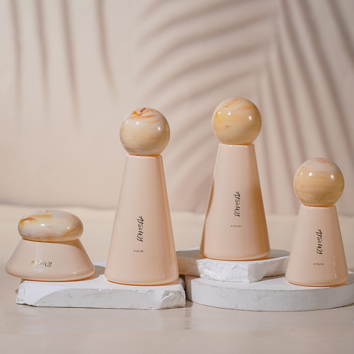 Cosmetic glass packaging material 30ML liquid foundation empty bottle 120ML water milk glass bottle 30g50g cream sub-bottle