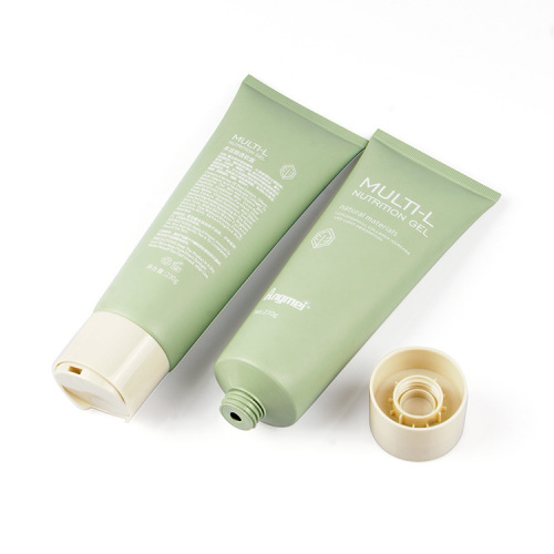Customized big brand minimalist green body lotion packaging material 150-240g PE hose with Qianqiu cover