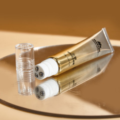 Skin care packaging custom D19PE hose aluminum plastic tube with three ball massage head 5g-20g