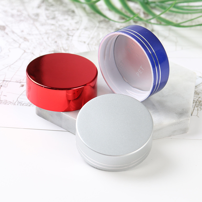 Supply plastic cosmetic bottle caps, gold foil, travel packaging plastic bottle caps, free samples