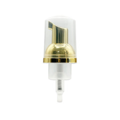 30 caliber foam pump head cosmetic facial cleanser mousse foam pump silver plated pump head manufacturers wholesale