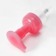 40 tooth pink foam pump shower gel cleansing mousse pump head hand soap press spiral pump head pp plastic pump head