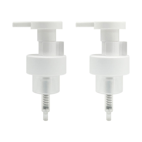 43 teeth OKF foam pump hot selling push-type toiletries PP plastic pump cleansing mousse foam pump head