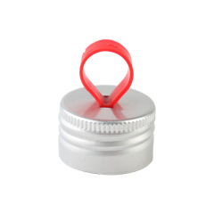 Rubber band threaded aluminum cap milk tea bottle oral liquid syrup bottle threaded aluminum cap free sample