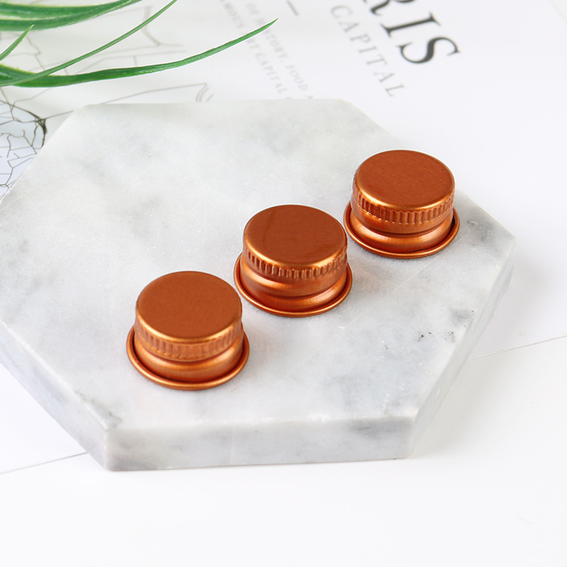 Metal bronze aluminum cap glass sealing cap aluminum cap essential oil bottle plastic bottle cap beverage cap products