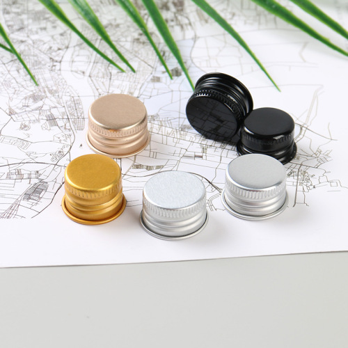 Metal cap wholesale threaded aluminum cap wine aluminum cap perfume essential oil lotion bottle aluminum cap bottle cap free sample
