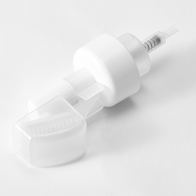 Silicone brush mousse pump head cleansing foam heart-shaped brush pump foam press pump daily chemical products foam pump