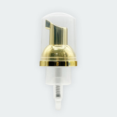 30-tooth mousse foam pump head 30/400 plastic bottle cosmetic foam pump silver-plated pump head manufacturer customized