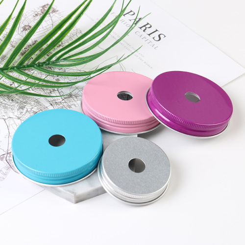 Supply perforated threaded aluminum caps general packaging bottle caps beverage bottle perforated threaded aluminum caps wholesale