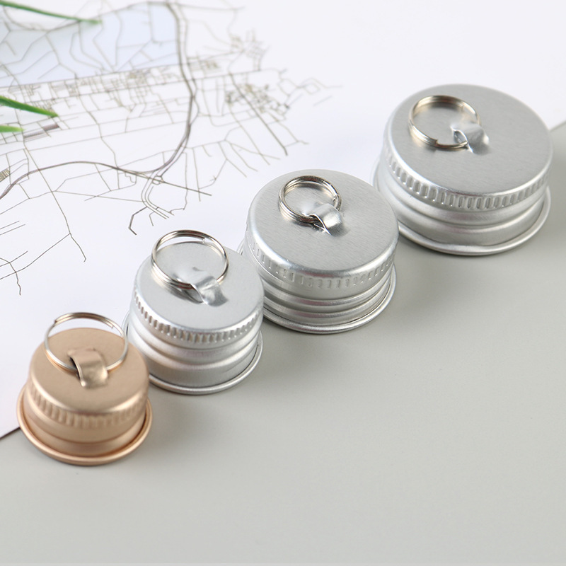 Supply various specifications of essential oil bottle ring aluminum cap fruit and vegetable juice bottle cap metal cap