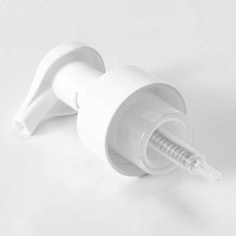 Customized 43 tooth foam mousse pump head shower gel shampoo press foam pump head plastic press pump head