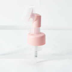 Silicone brush mousse pump head cleansing foam heart-shaped brush pump foam press pump daily chemical products foam pump
