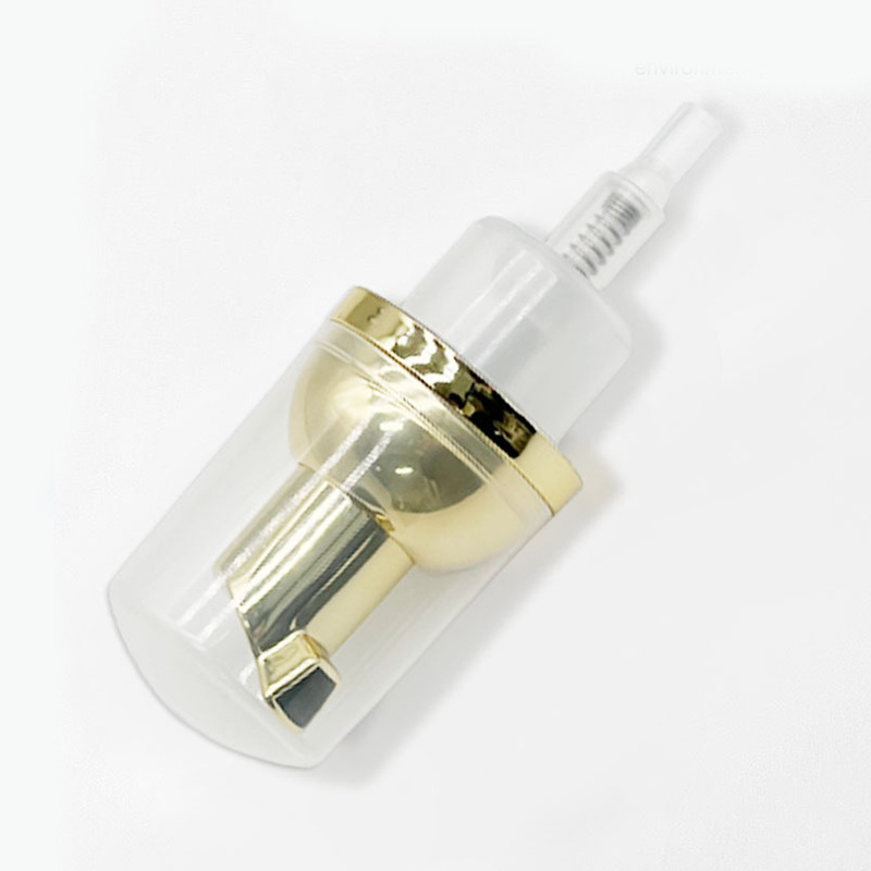 30 caliber foam pump head cosmetic facial cleanser mousse foam pump silver plated pump head manufacturers wholesale