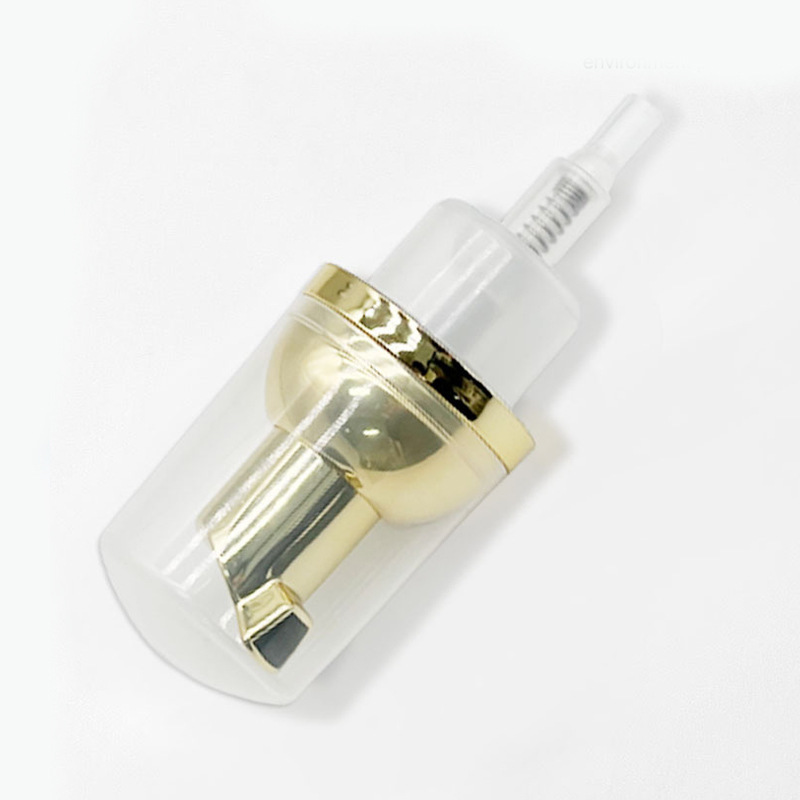 30 caliber foam pump head cosmetic facial cleanser mousse foam pump silver plated pump head manufacturers wholesale