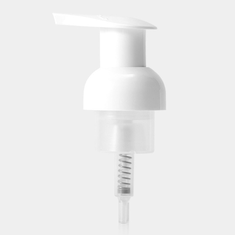 New spring plastic foam pump PET press pump head clip foam pump hand soap shower gel foam pump head