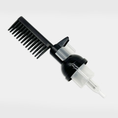30 teeth S foam comb pump PP plastic portable mousse foaming comb hair dye press pump head wholesale