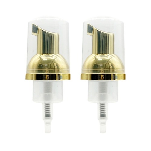 30 caliber foam pump head cosmetic facial cleanser mousse foam pump silver plated pump head manufacturers wholesale