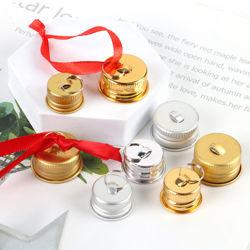 Ring thread aluminum cover bulb decoration aluminum cover spiral perfume bottle oral liquid cover holiday decoration bottle ring cover