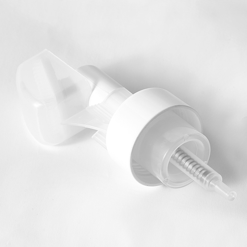 Silicone brush mousse pump head cleansing foam heart-shaped brush pump foam press pump daily chemical products foam pump