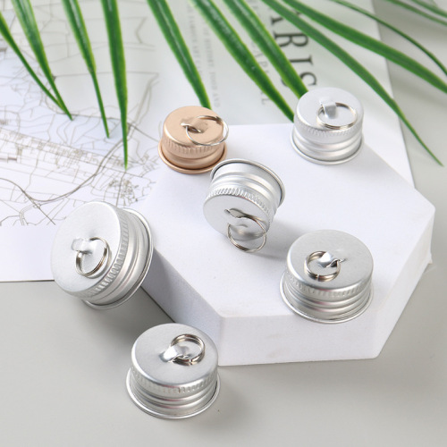 Supply various specifications of essential oil bottle ring aluminum cap fruit and vegetable juice bottle cap metal cap
