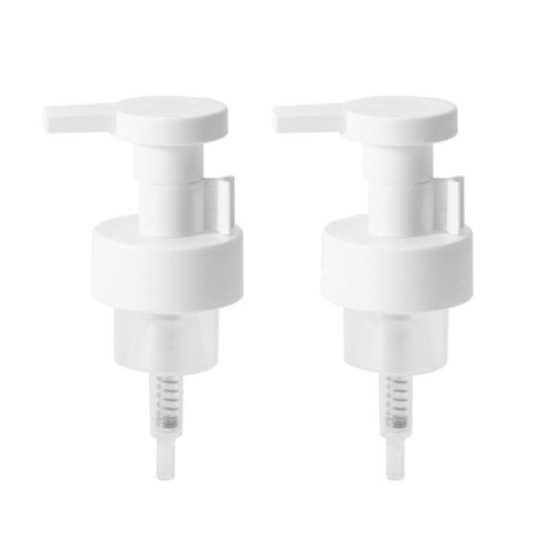 Press pump head plastic frosted 43 teeth C4 foam pump hand soap shower gel foam mousse pump head