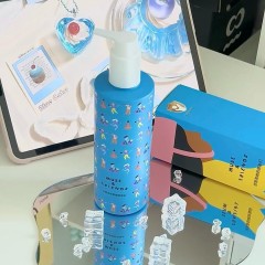 300ml 10oz PET Plastic Cylinder Pump Bottle