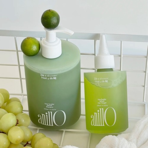 200-500ML frosted shampoo bottle PE flat shoulder round bottle shampoo shower gel hand soap cosmetics empty bottle