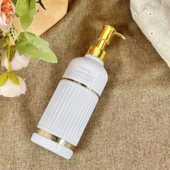 500ml Black PET Plastic Bottle with Golden Pump