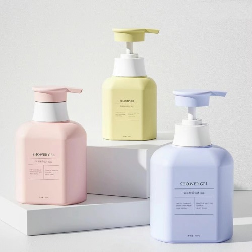 300ML500ML750ML color shampoo bottle pe shower gel conditioner plastic bottle cosmetics empty bottle