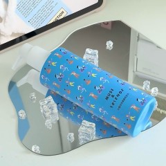 300ml 10oz PET Plastic Cylinder Pump Bottle
