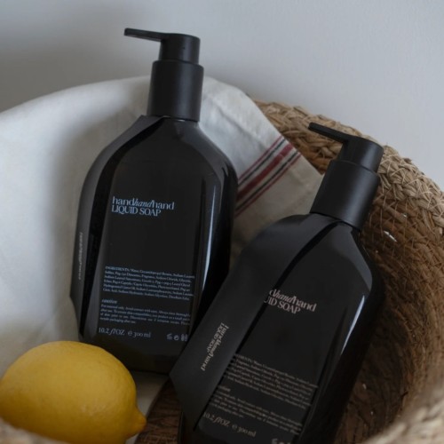 320ml black oblique shoulder flat bottle pet plastic empty bottle shampoo shower gel advanced cosmetic bottle portable bottle