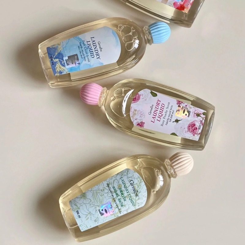 500ml Transparent Oval Flat Squeeze Bottle