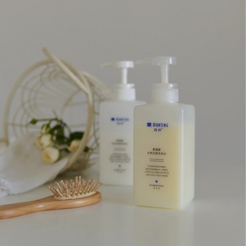 250ml 8oz Rectangle White PE Pump Bottle
