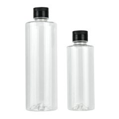 Manufacturers wholesale pump bottle press cap mushroom juice 500ml/250ml packaging bottle pet soy sauce bottle pine mushroom fresh