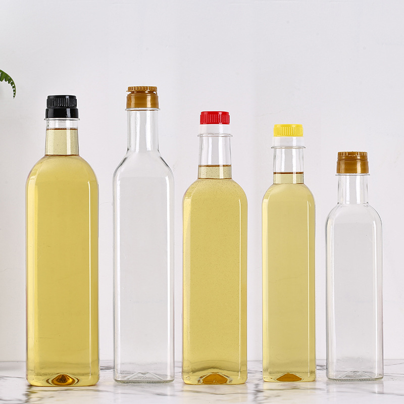 Manufacturer customized square thickened camellia oil bottle sealed anti-leakage plastic bottle transparent Pet packaging olive oil bottle