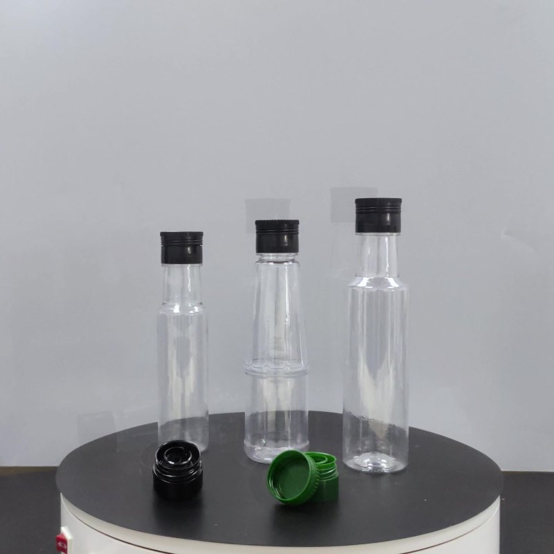 Thickened round custom plastic oil bottle camellia oil vinaigrette white wine health wine soy sauce vinegar seasoning bottle