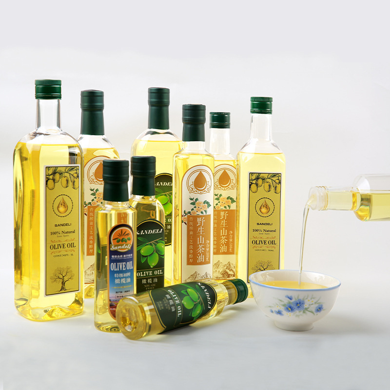 Manufacturers wholesale thickened square plastic oil bottle metal screw cap olive oil camellia oil walnut oil packaging plastic bottle