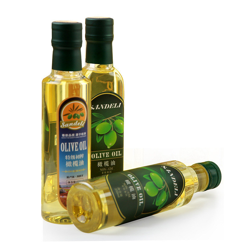 Manufacturers wholesale thickened round plastic oil bottle metal screw cap olive oil camellia oil walnut oil packaging plastic bottle