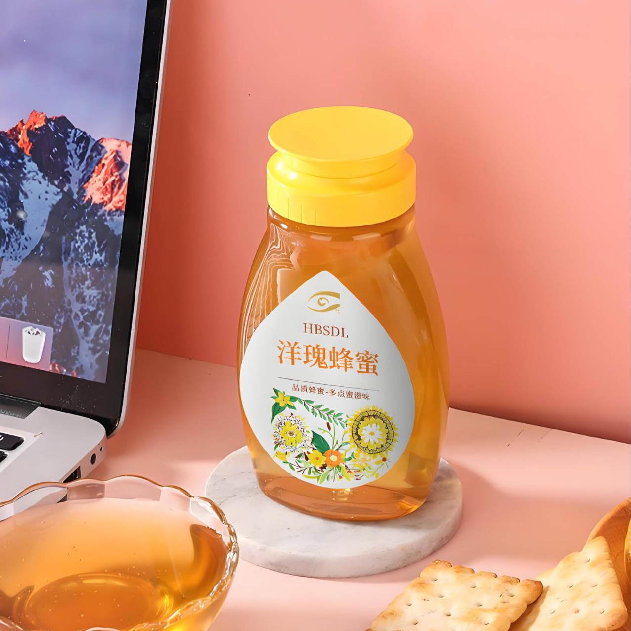 300g400g portable lemon honey plastic small package squeeze bottle honey bottle wholesale source plastic factory