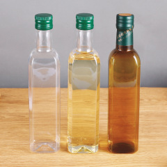 Manufacturers wholesale thickened square plastic oil bottle metal screw cap olive oil camellia oil walnut oil packaging plastic bottle