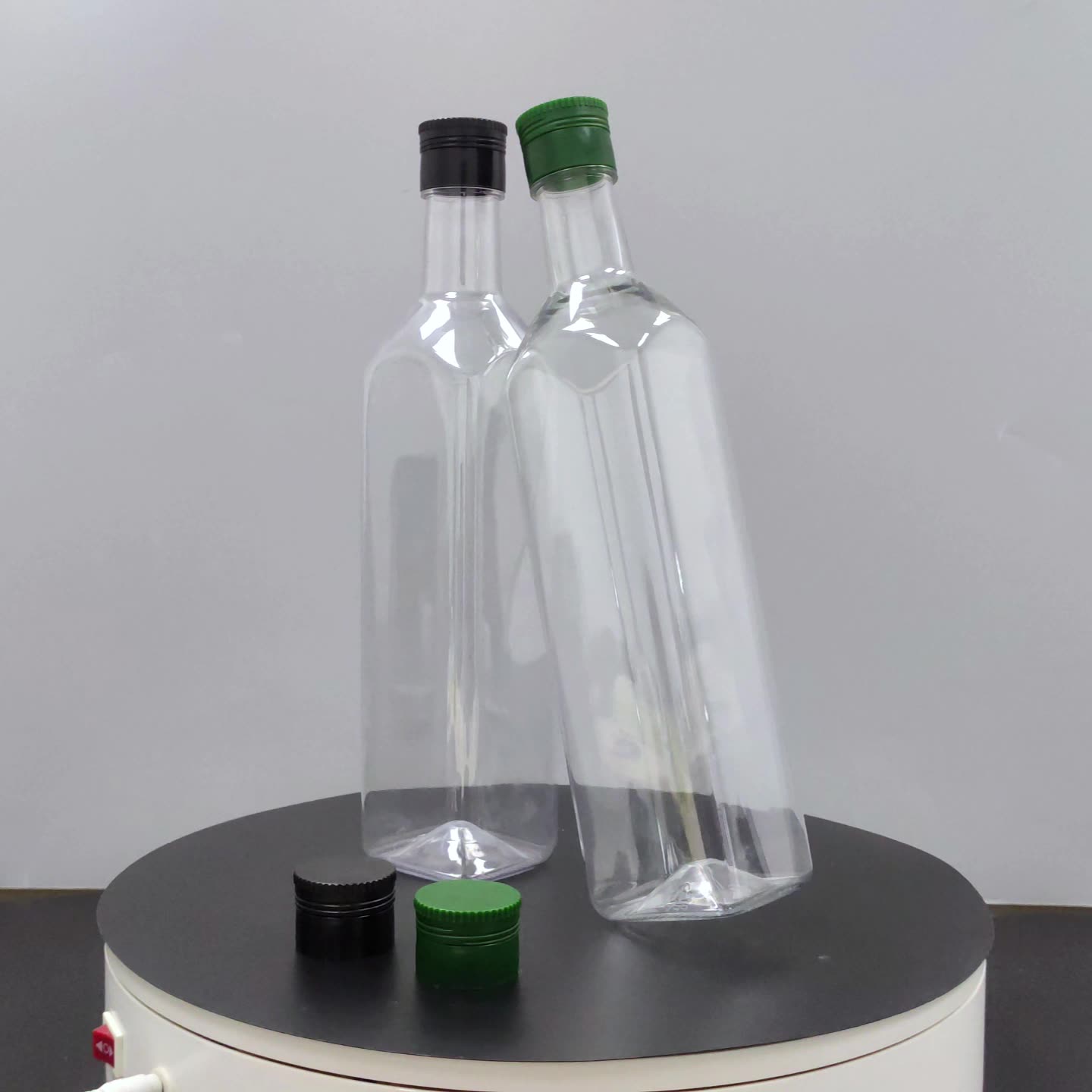 Manufacturers wholesale food grade PET square plastic empty oil bottle camellia oil liquor health wine soy sauce vinegar bottle