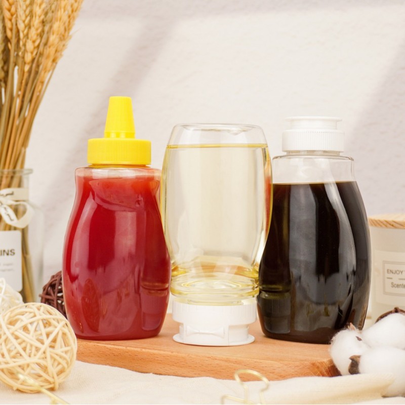300g400g portable lemon honey plastic small package squeeze bottle honey bottle wholesale source plastic factory